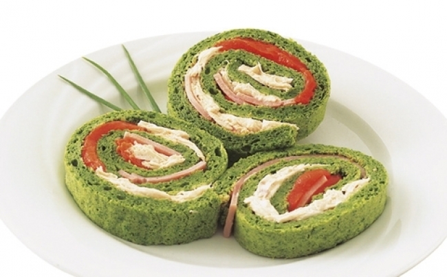 Pionono de espinacas